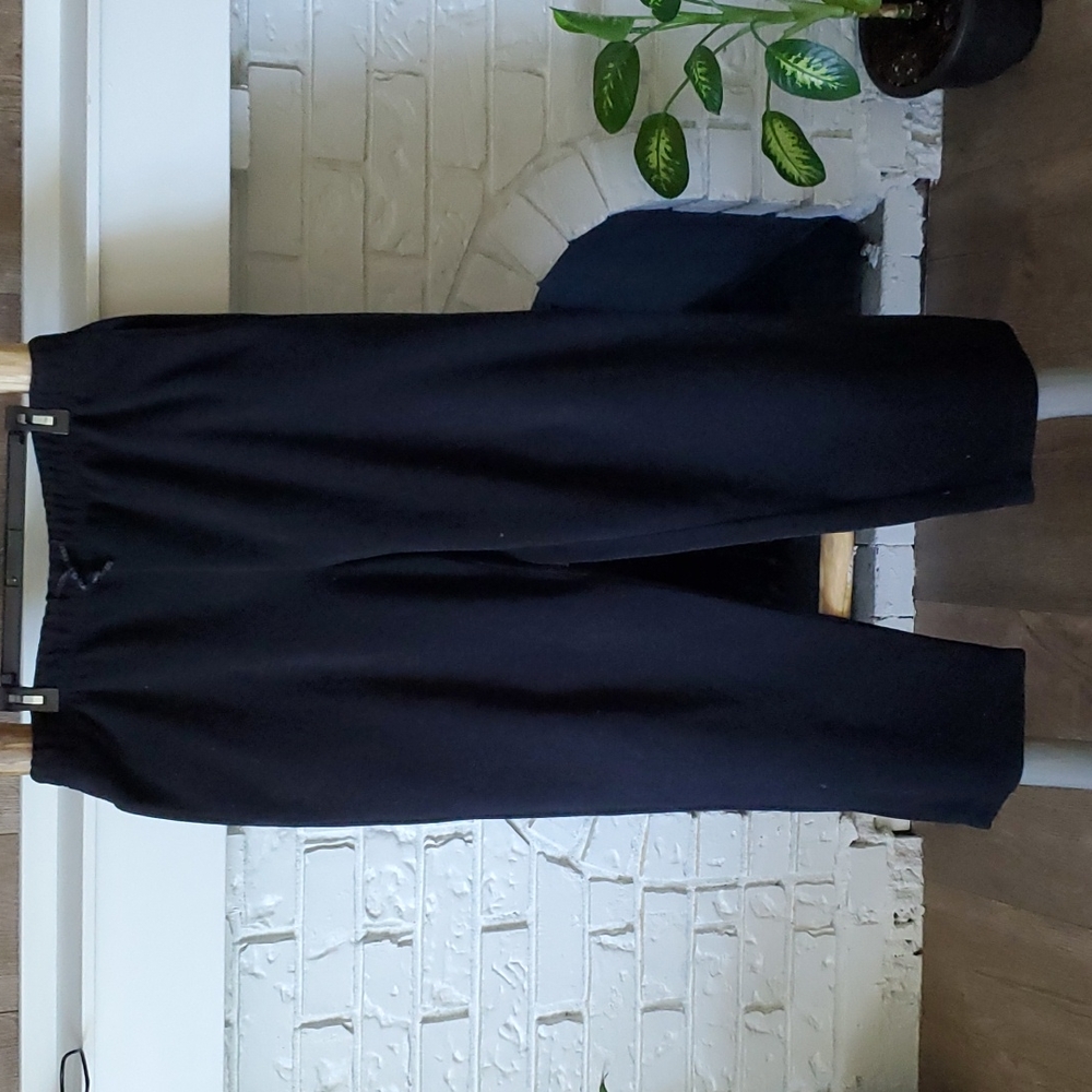 Men's Firefly black 100% polyester sweat pants Size large